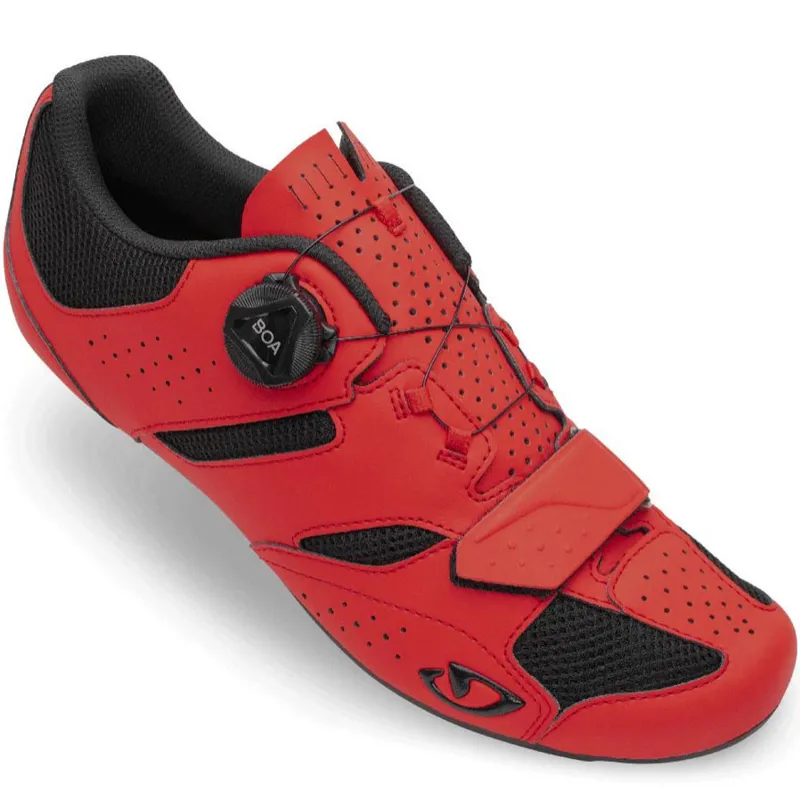 Giro Savix II Road Cycling Shoes in Red